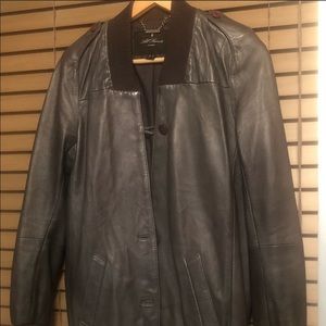 All saints leather jacket